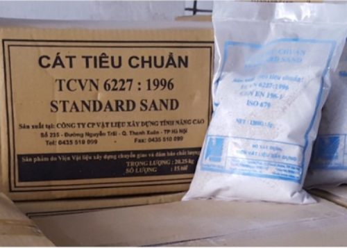 Cát tiêu chuẩn để thử xi măng 0.08-2mm 7 Cát tiêu chuẩn 0,08-2mm