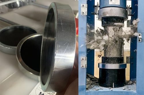 Bộ đế chụp capping nén mẫu trụ D150x300 7 Bộ đế chụp capping