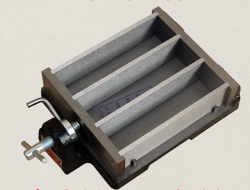 Khuôn đúc mẫu vữa xi măng 40x40x160 gang 7 Khuôn đúc mẫu vữa xi măng 40x40x160 bằng gang