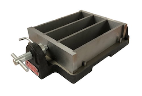 Khuôn đúc mẫu vữa xi măng 40x40x160 gang 8 Khuôn đúc mẫu vữa xi măng 40x40x160 bằng gang