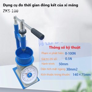 Dụng cụ đo thời gian đông kết của xi măng ZKA-100